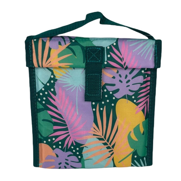 Everyday Living Palm Lunch Bag, Green, pink, purple, yellow - Picture 1 of 8